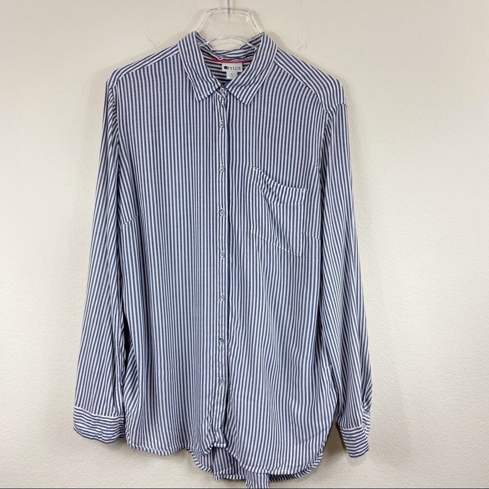 Stylus | Striped Button Down Shirt Sz XL